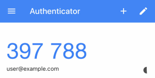Google Authenticator iPhone App Screenshot